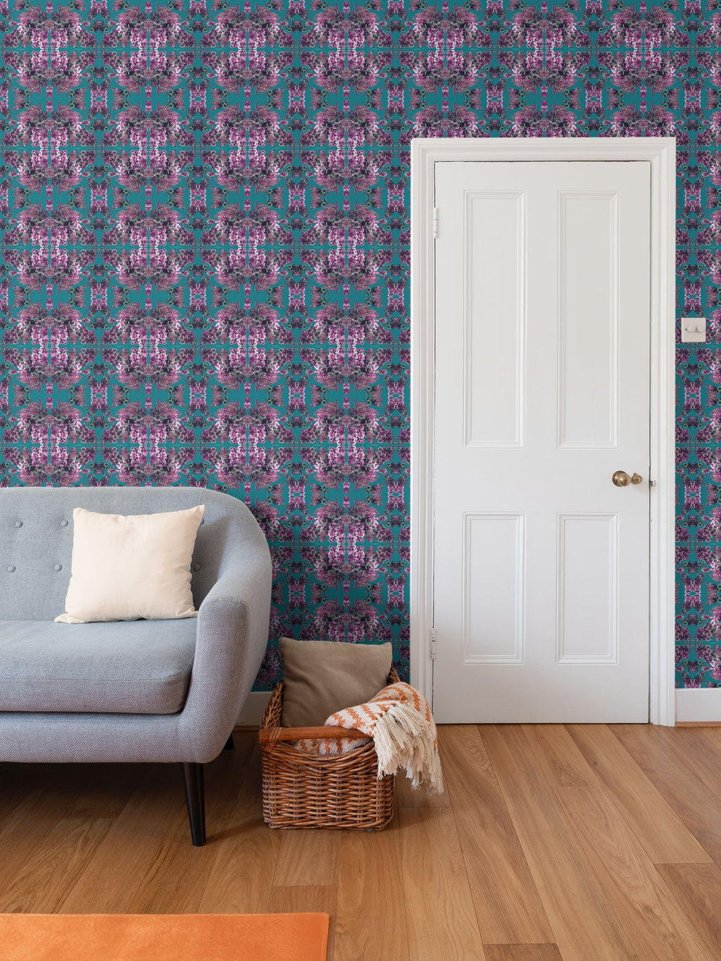 Repeat Pattern Wallpaper.      Ophelia Blush