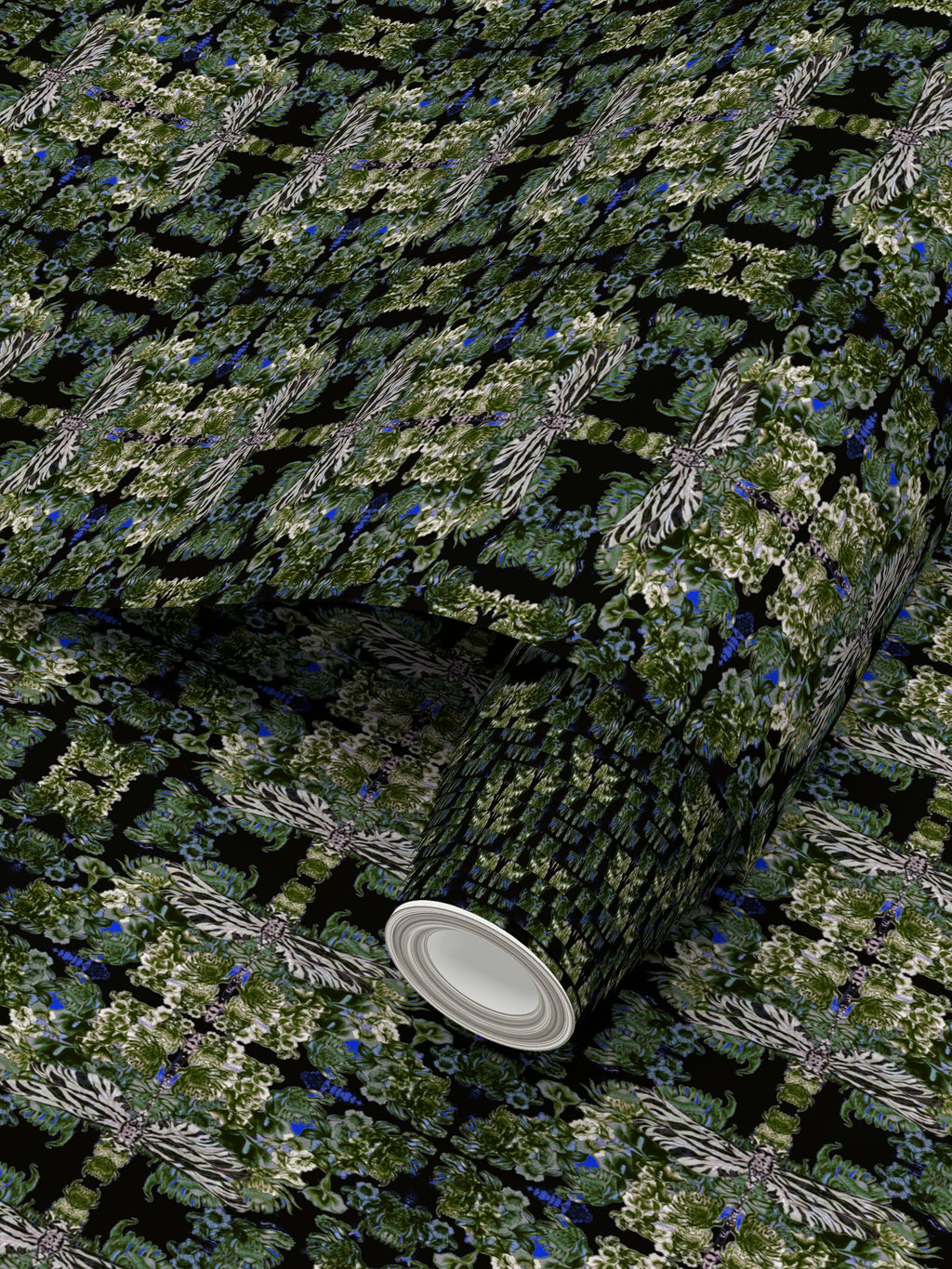Repeat Pattern Wallpaper.  Ophelia Dragonfly