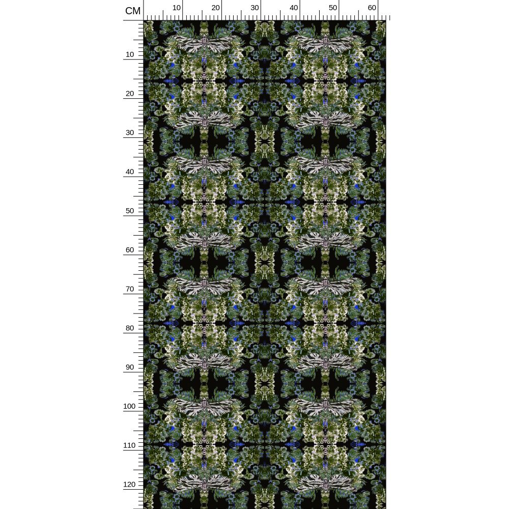 Repeat Pattern Wallpaper.  Ophelia Dragonfly