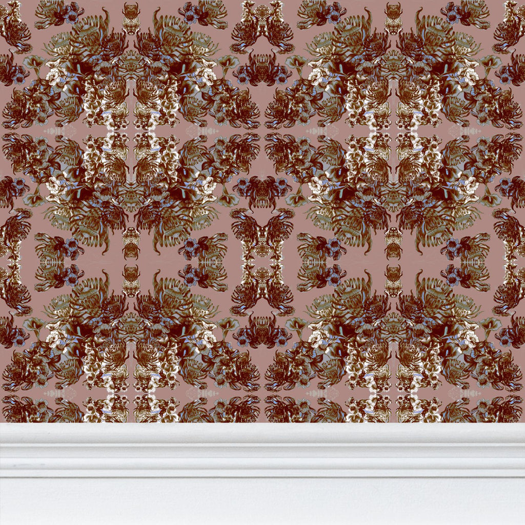 Repeat Pattern Wallpaper.   Ophelia Rose