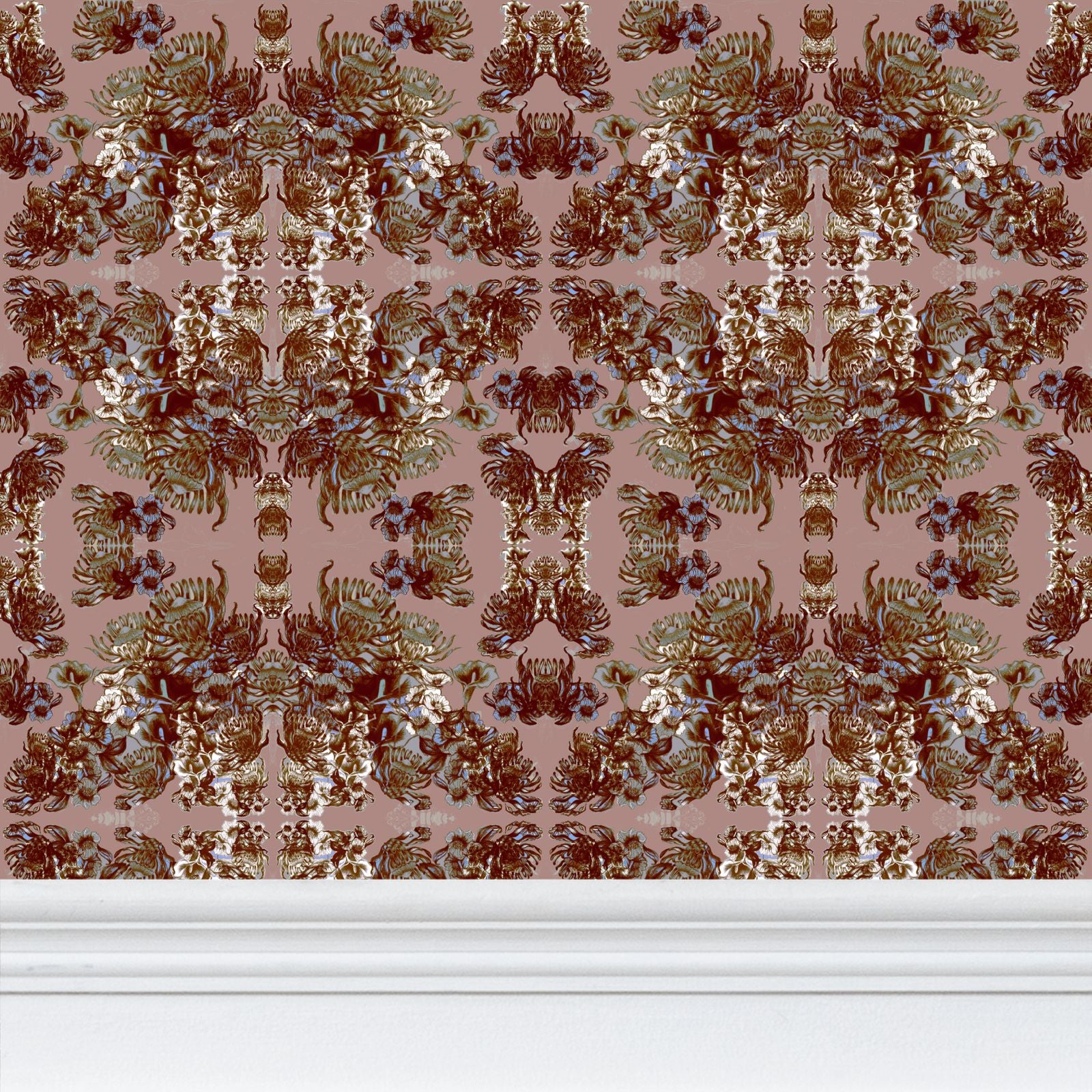 Repeat Pattern Wallpaper.   Ophelia Rose
