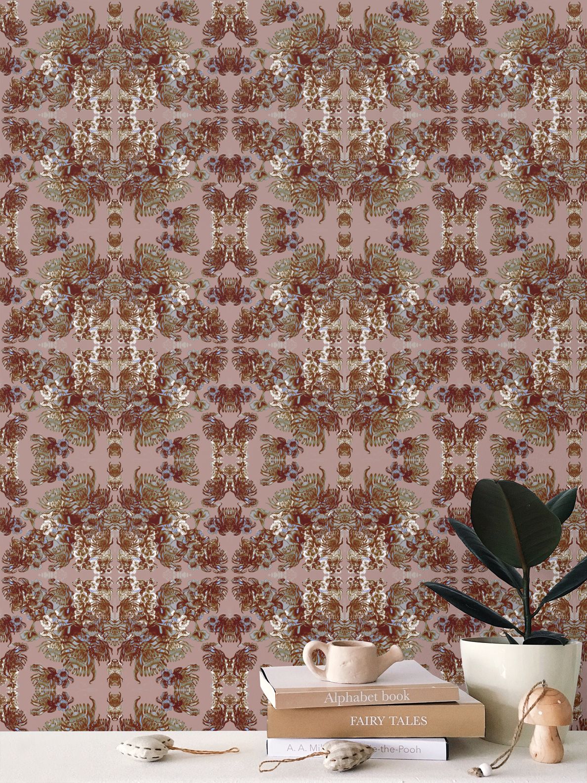 Repeat Pattern Wallpaper.   Ophelia Rose