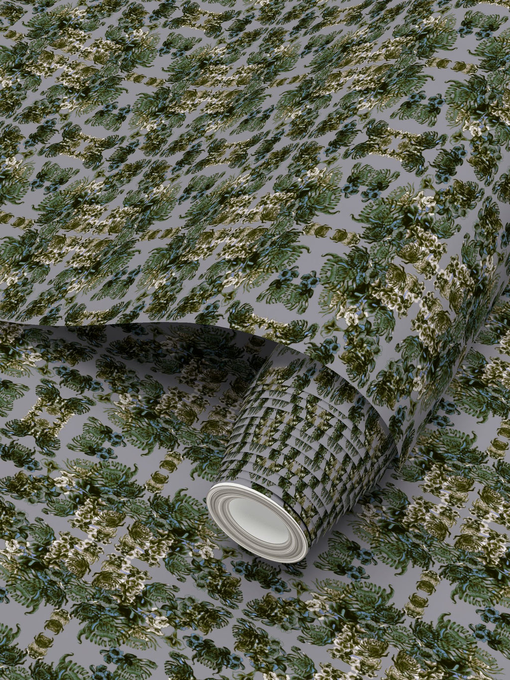 Repeat Pattern Wallpaper.  Ophelia Grey