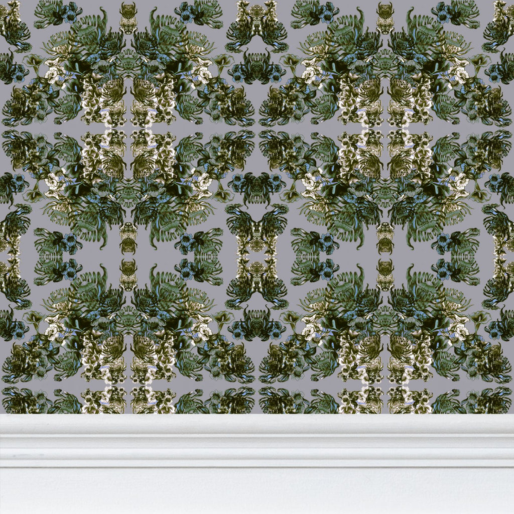 Repeat Pattern Wallpaper.  Ophelia Grey