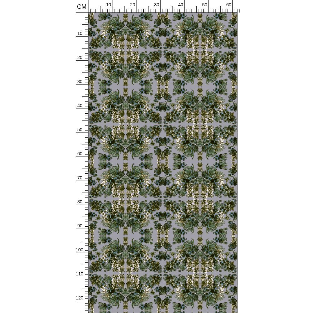 Repeat Pattern Wallpaper.  Ophelia Grey