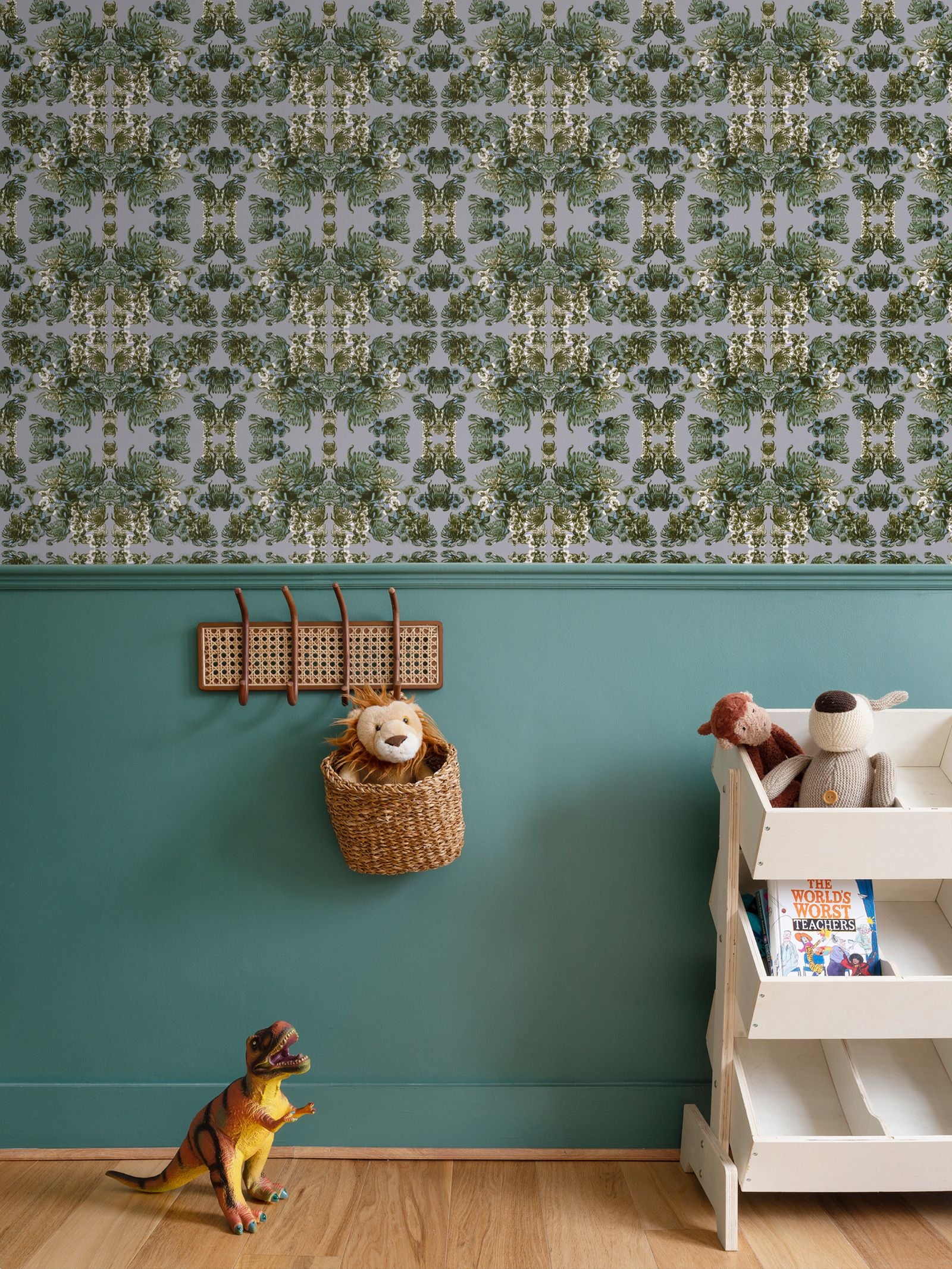 Repeat Pattern Wallpaper.  Ophelia Grey