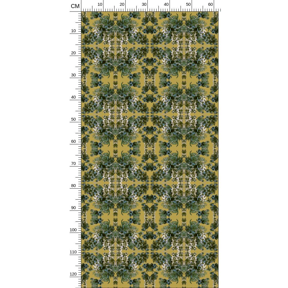Repeat Pattern Wallpaper.   Ophelia Ochre