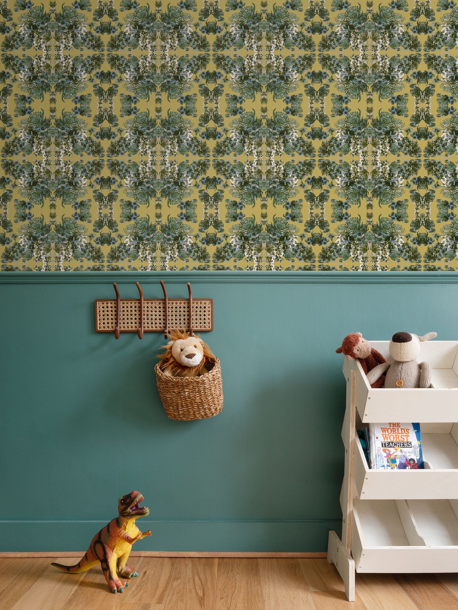 Repeat Pattern Wallpaper.   Ophelia Ochre