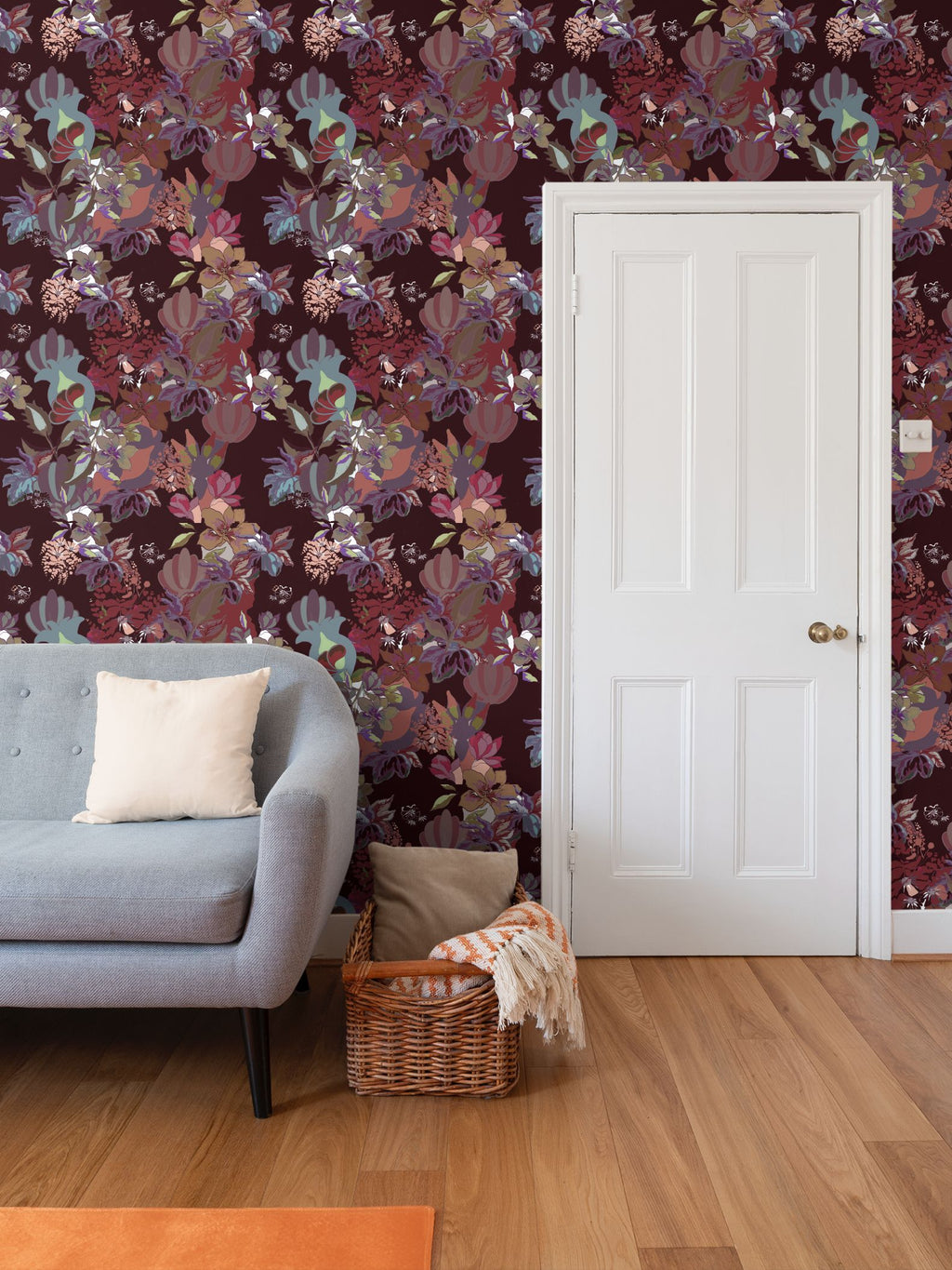 Repeat Pattern Wallpaper.   Calla Spice