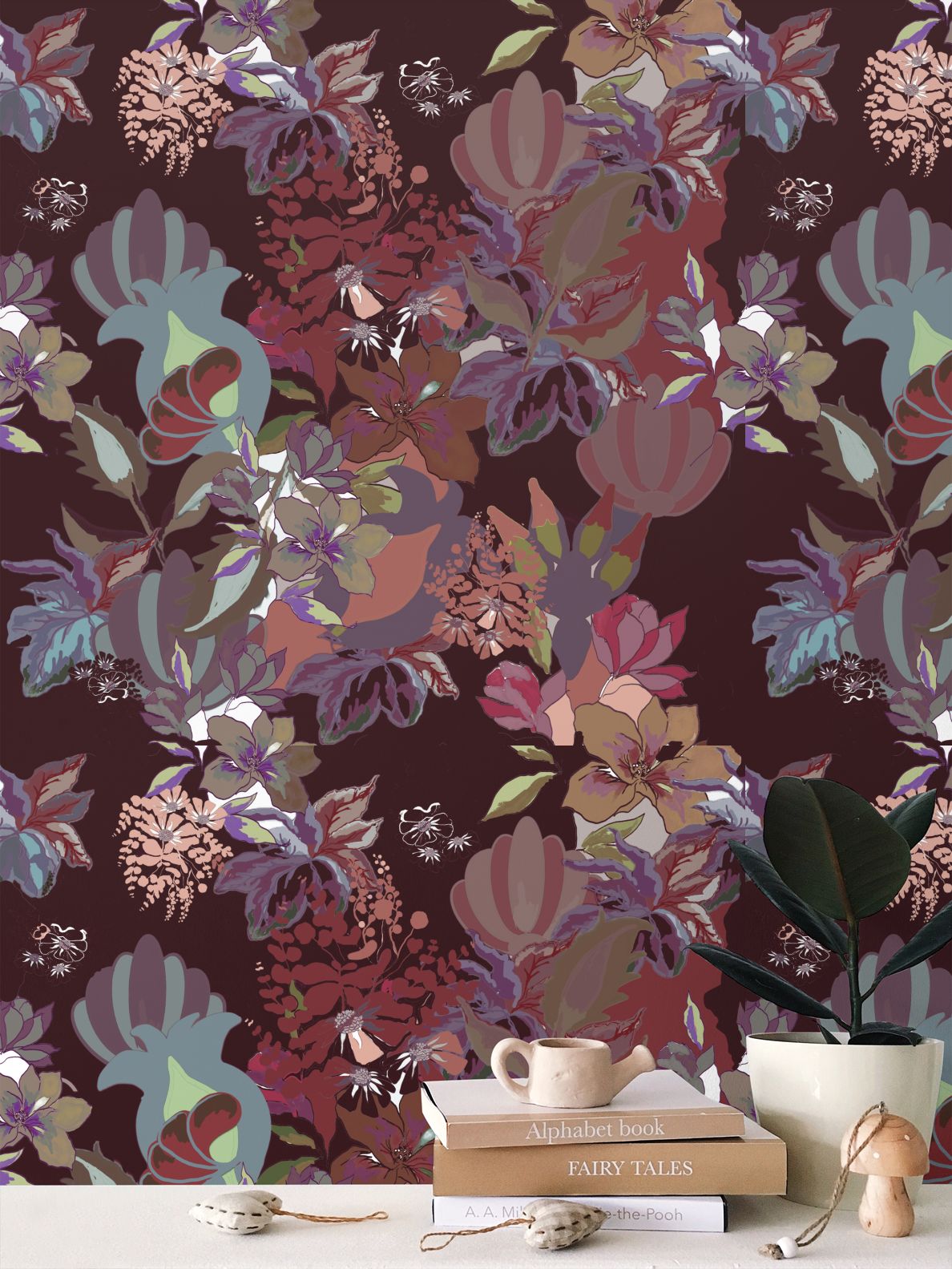 Repeat Pattern Wallpaper.   Calla Spice