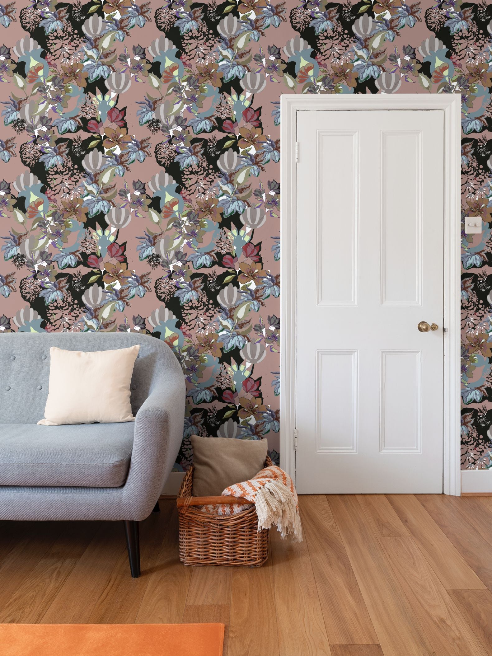 Repeat Pattern Wallpaper.  Calla Stone