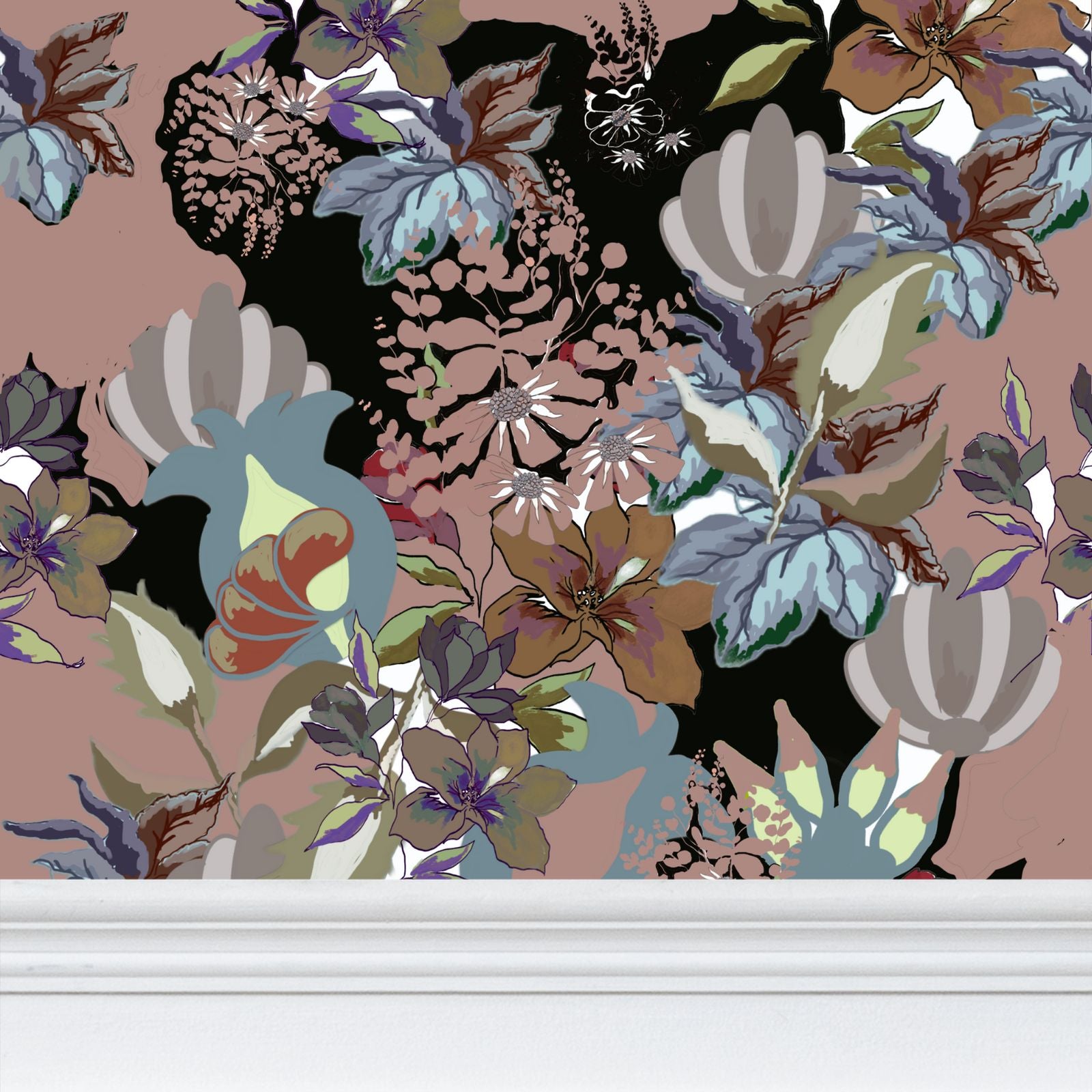 Repeat Pattern Wallpaper.  Calla Stone