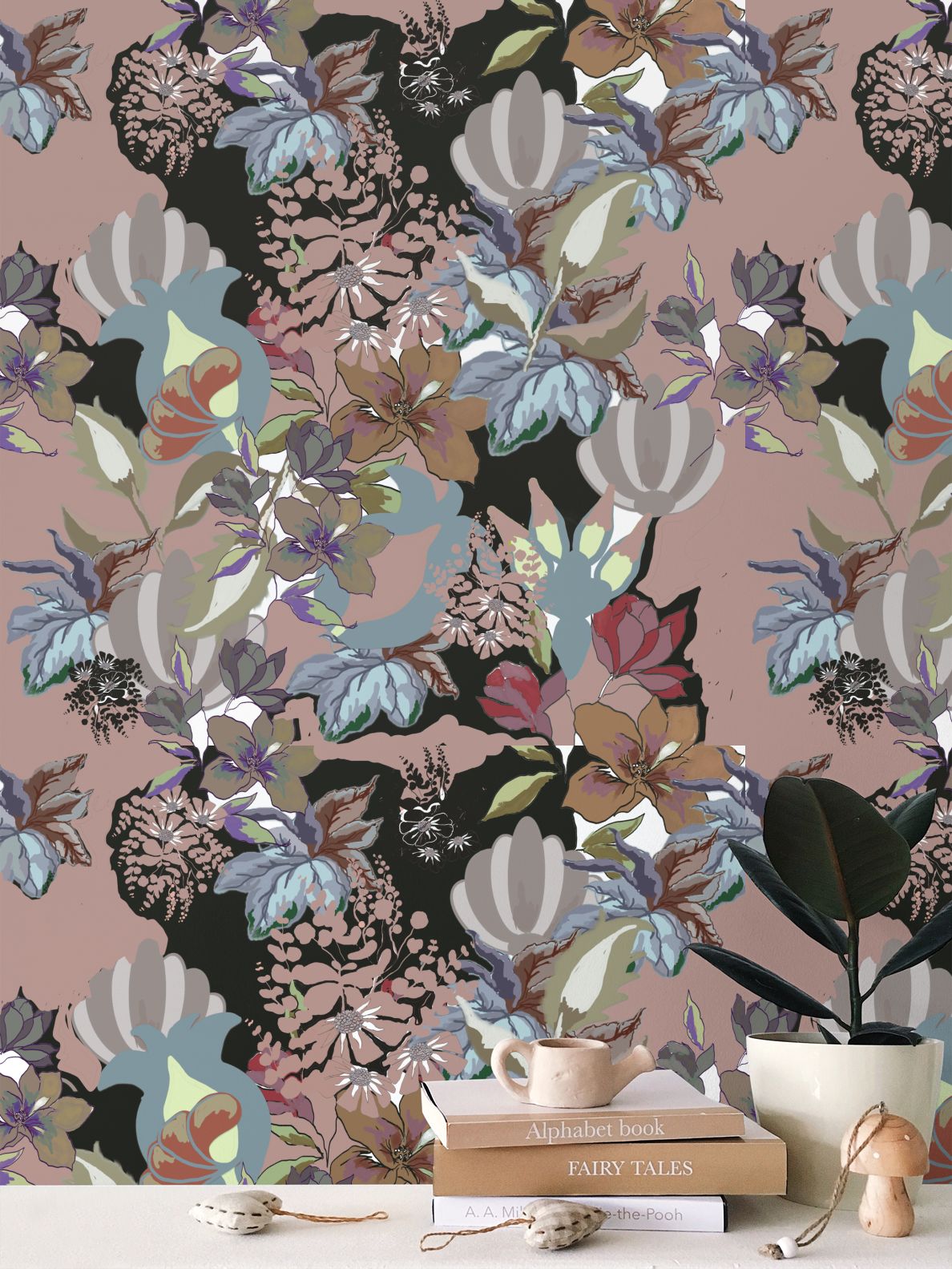 Repeat Pattern Wallpaper.  Calla Stone