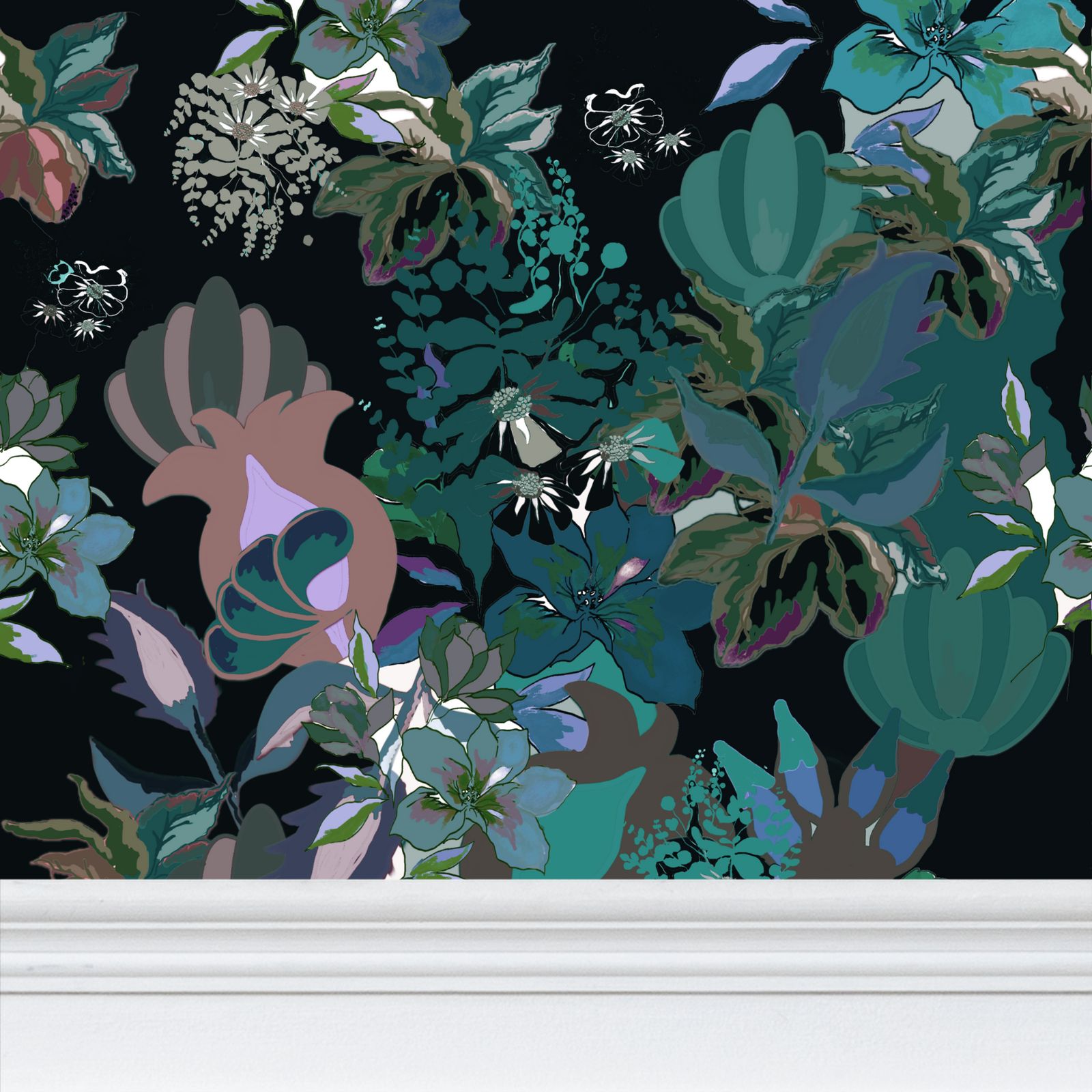 Repeat Pattern Wallpaper.  Calla Moss
