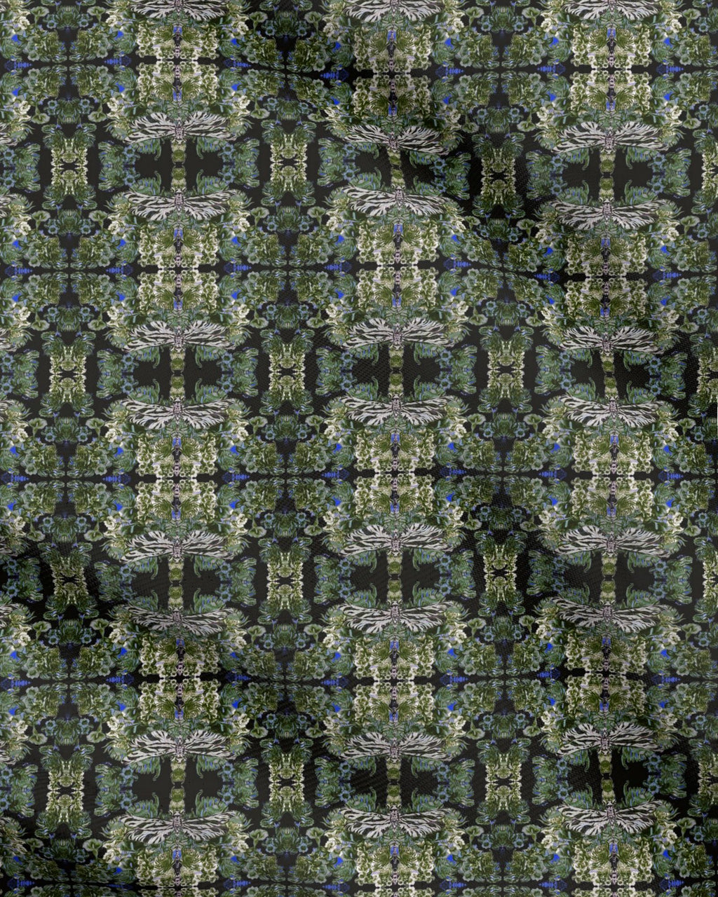 Repeat Pattern Fabric. Ophelia Dragonfly