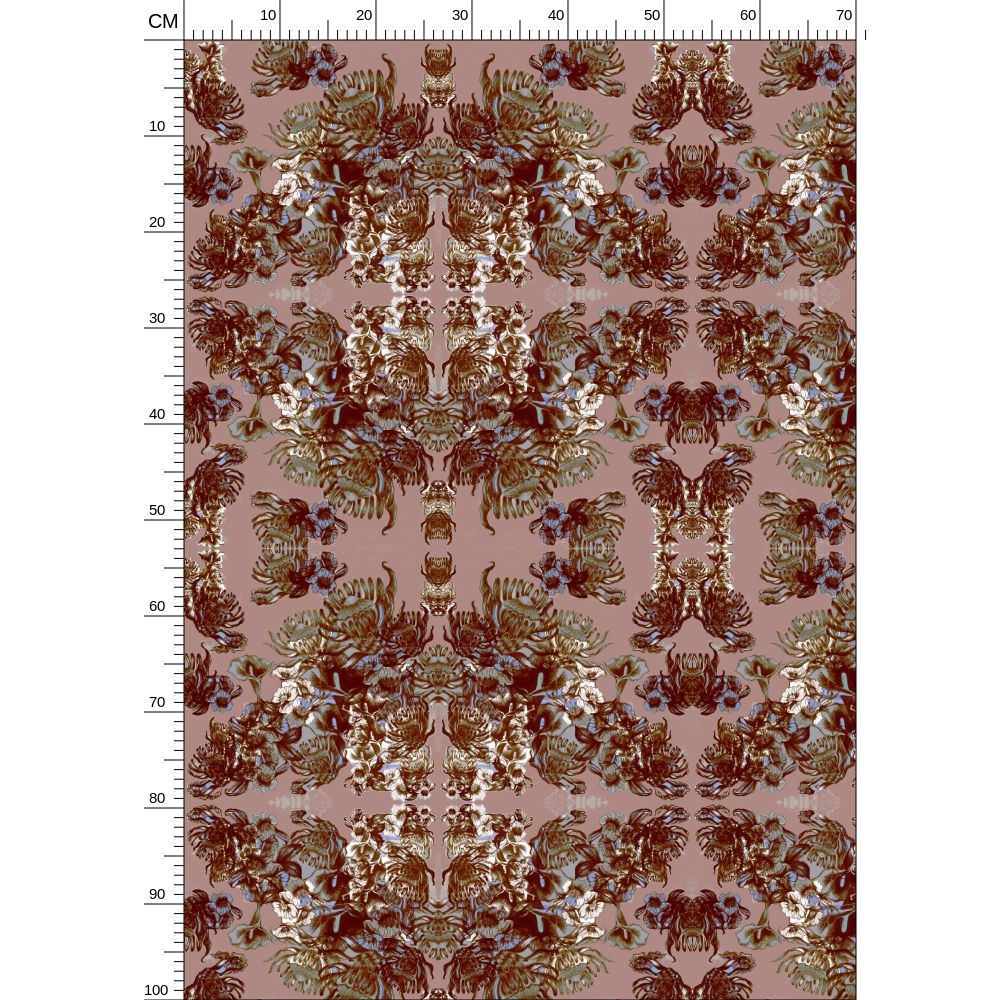 Repeat Pattern Fabric.    Ophelia Rose