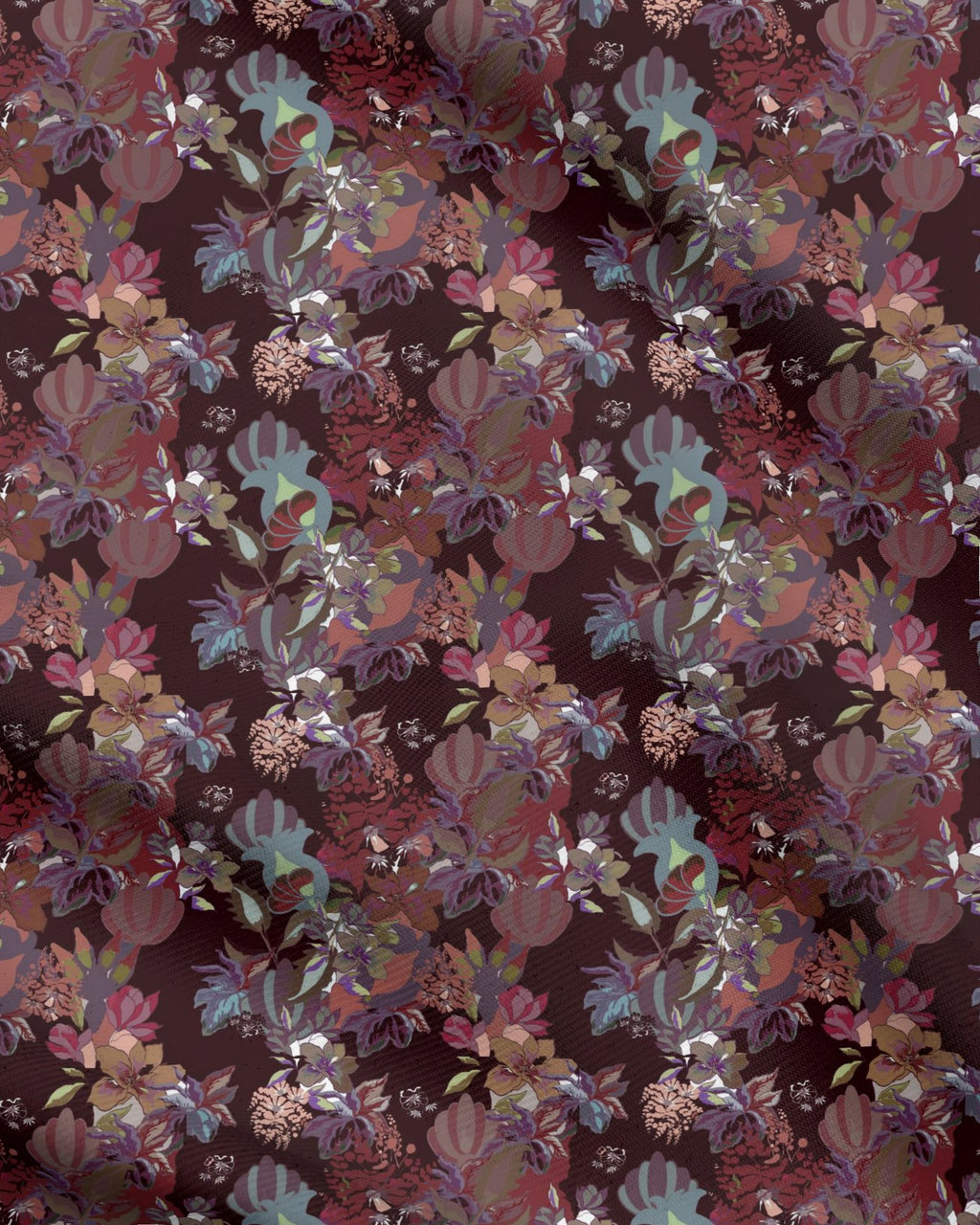 Repeat Pattern Fabric.  Calla Spice