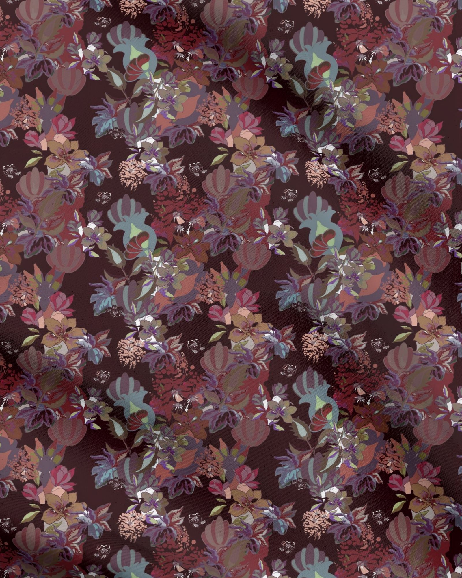 Repeat Pattern Fabric.  Calla Spice