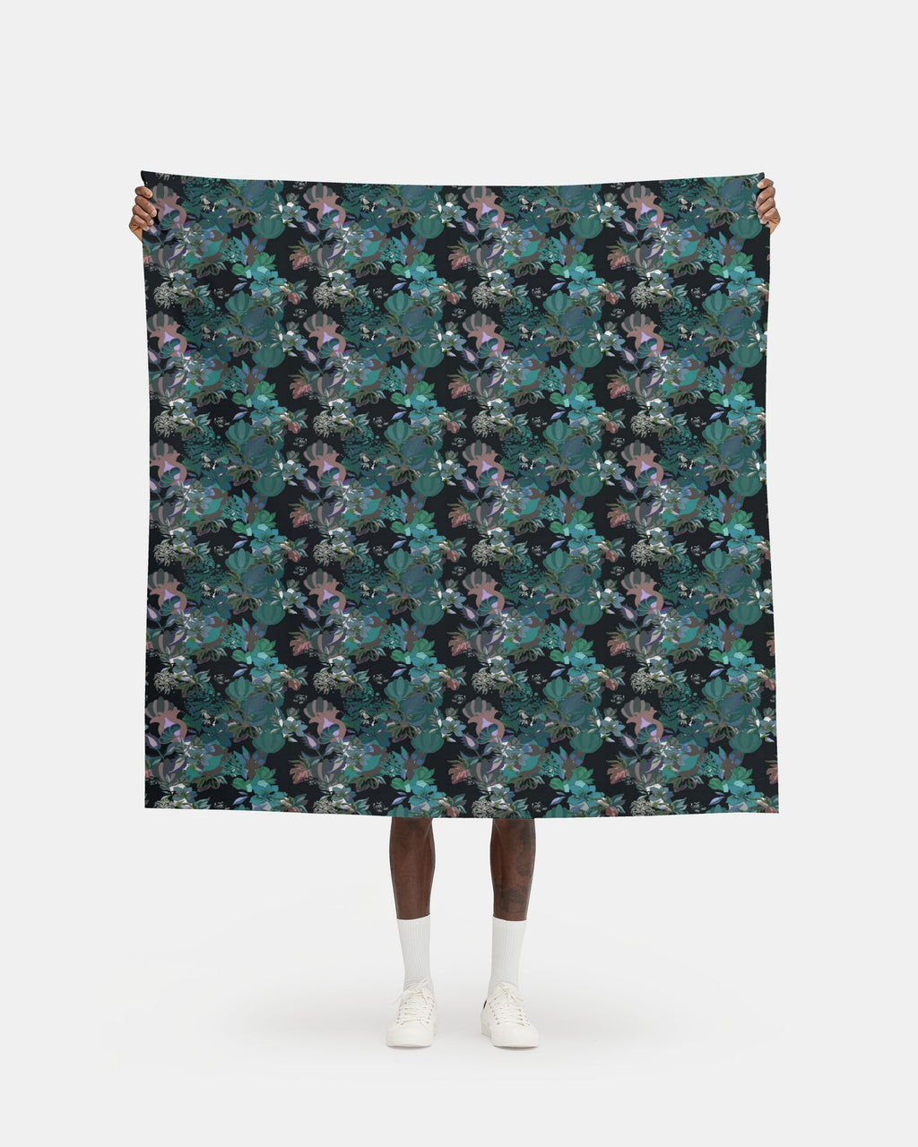 Repeat Pattern Fabric.  Calla Teal