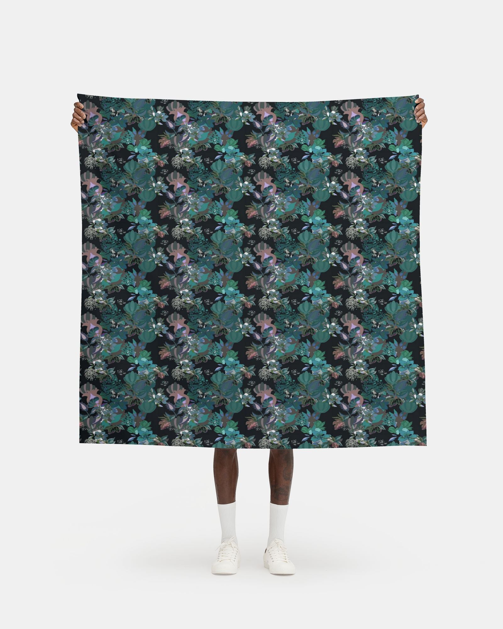 Repeat Pattern Fabric.  Calla Teal