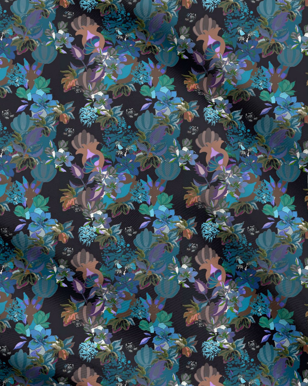 Repeat Pattern Fabric.  Calla Teal