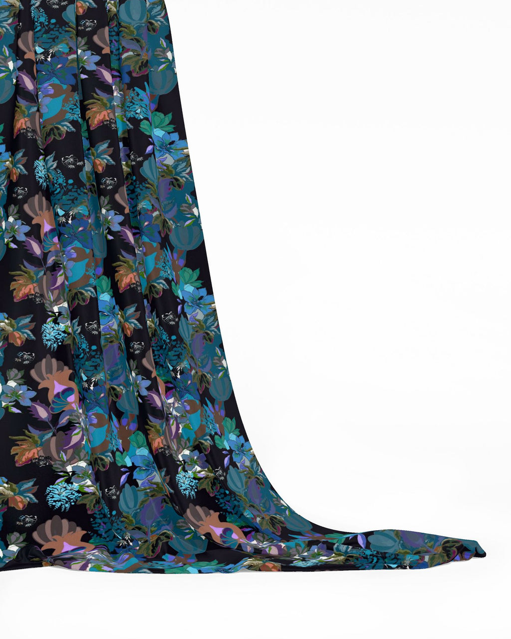 Repeat Pattern Fabric.  Calla Teal
