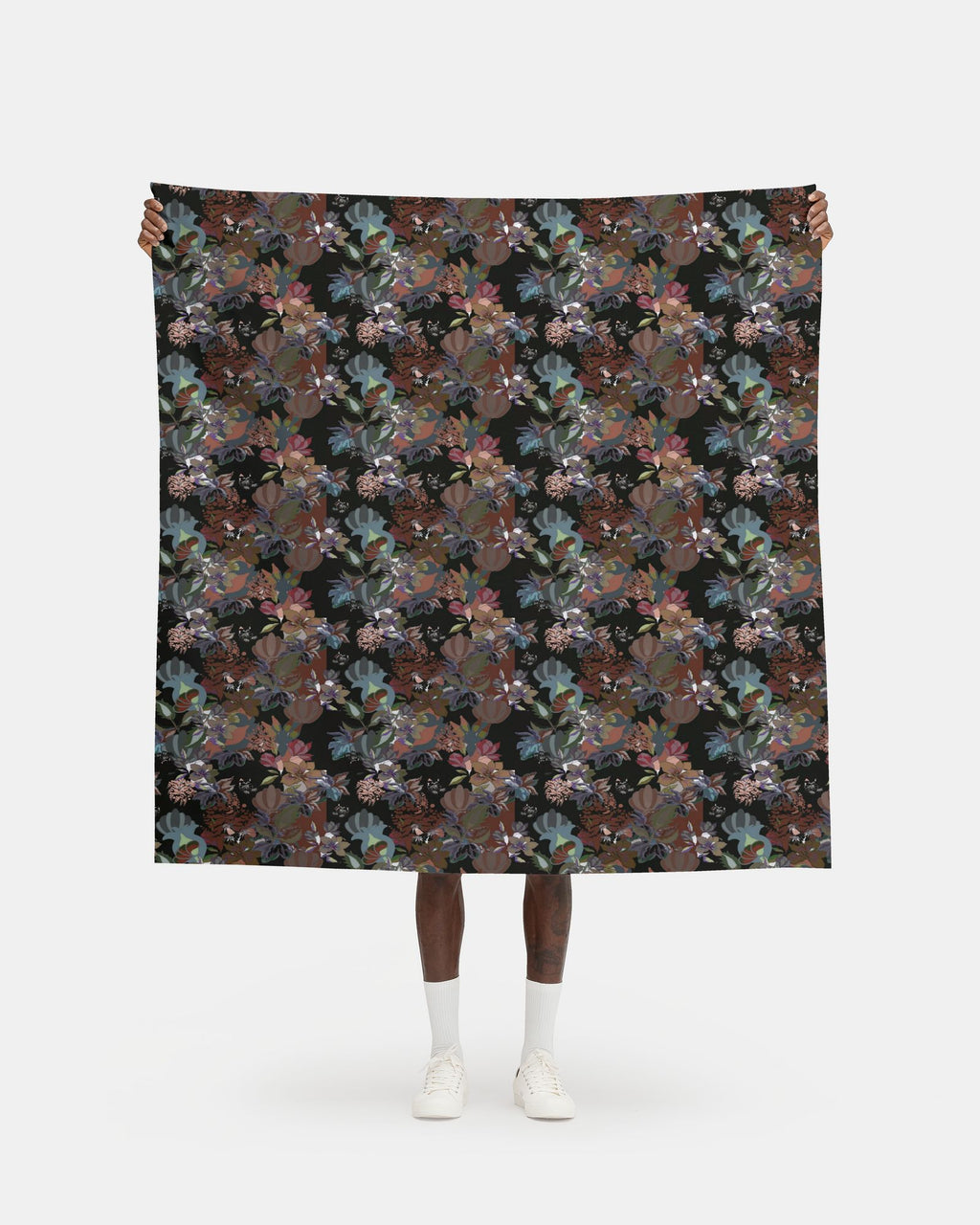 Repeat Pattern Fabric.   Calla Black