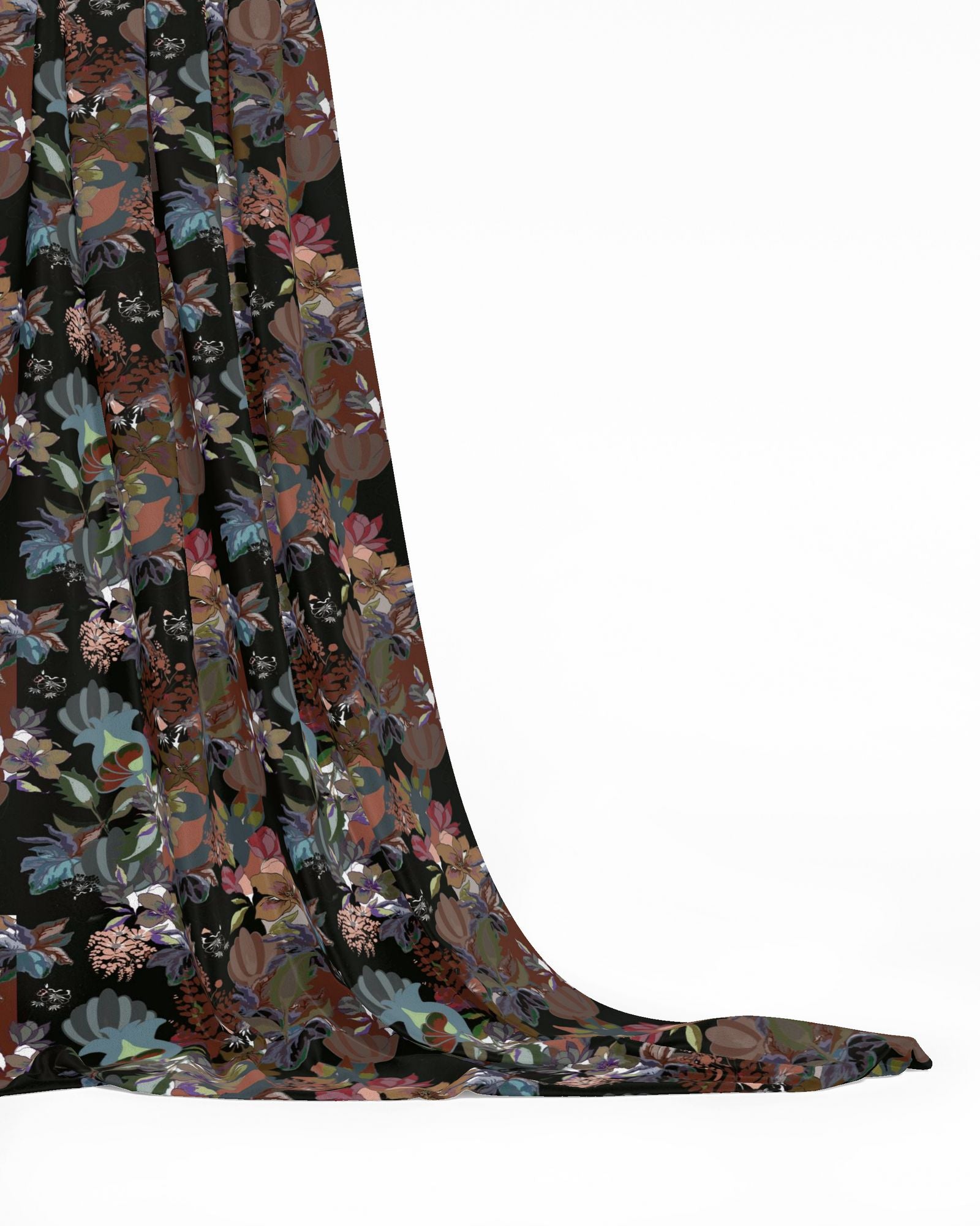 Repeat Pattern Fabric.   Calla Black