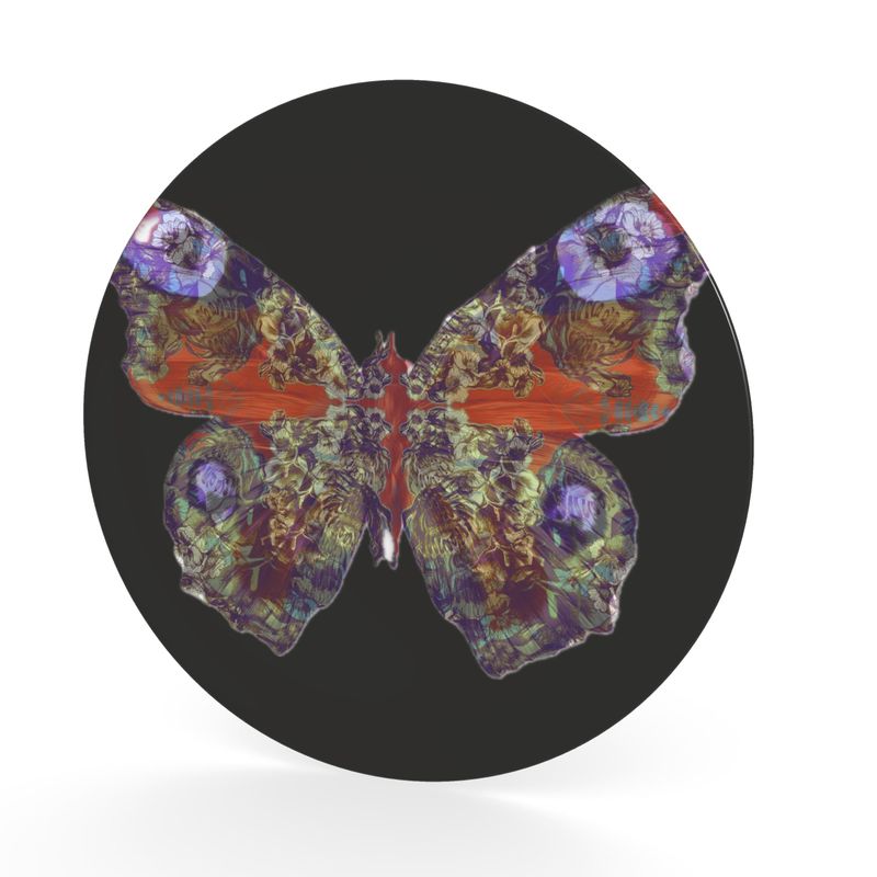 Decorative Plate. Papillon Rouge 1