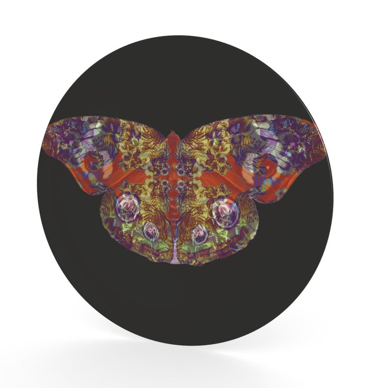 Decorative Plate. Papillon Rouge 2