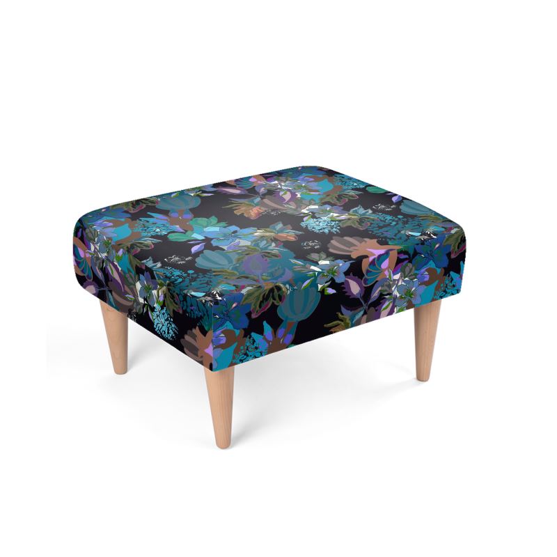 Footstool.     Calla Teal