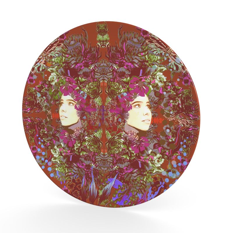 Decorative Plate.      Emelia Bloom Fire