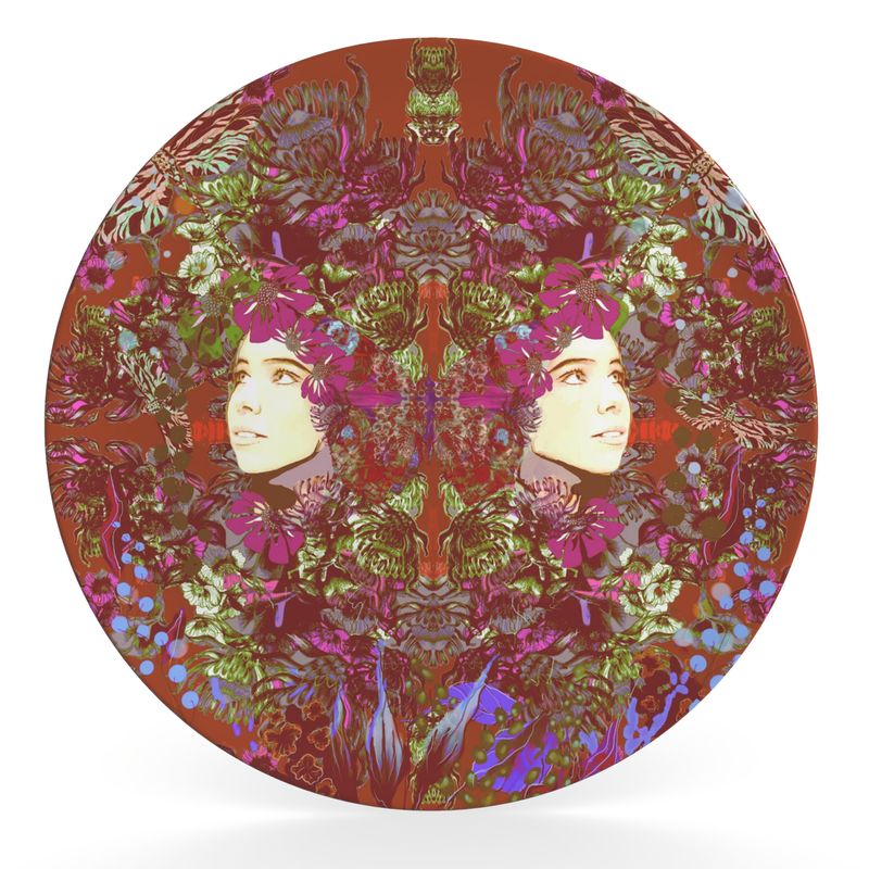Decorative Plate.      Emelia Bloom Fire
