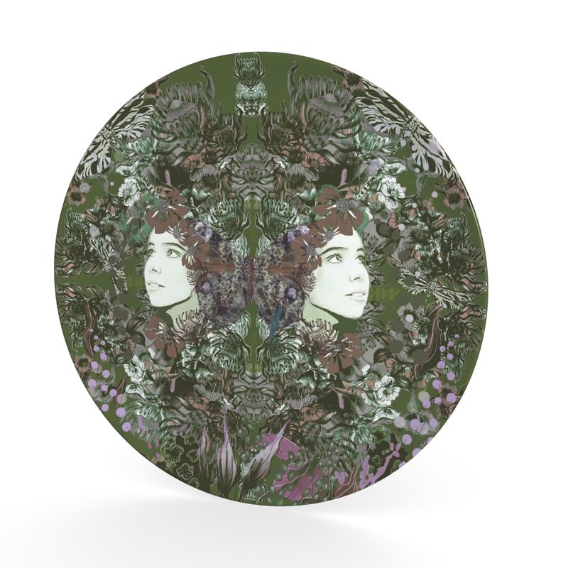 Decorative Plate.    Emelia Bloom Fern