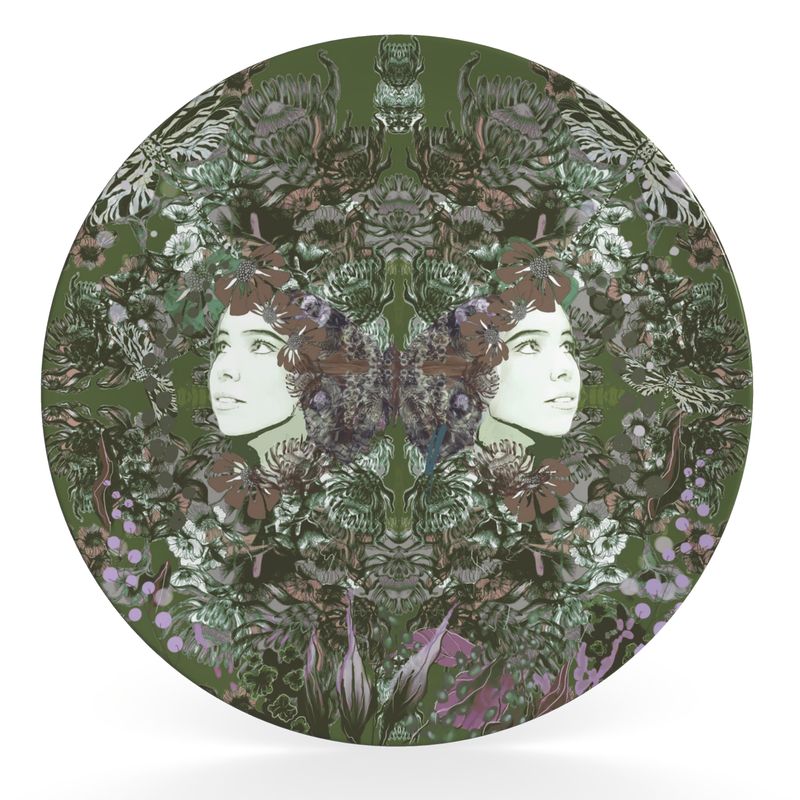 Decorative Plate.    Emelia Bloom Fern