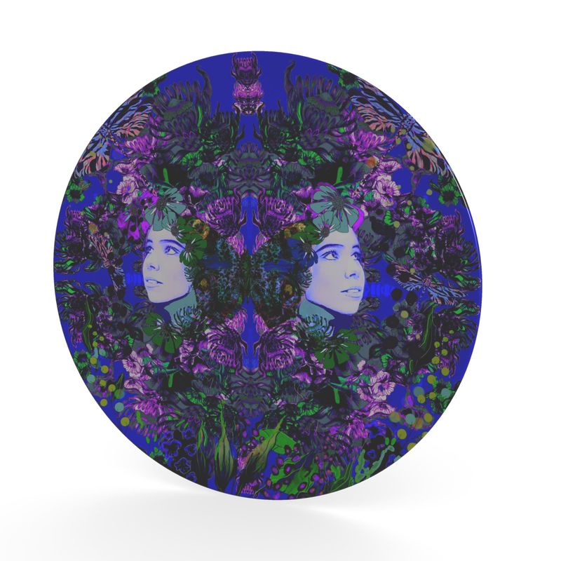Decorative Plate    Emelia Bloom Sapphire