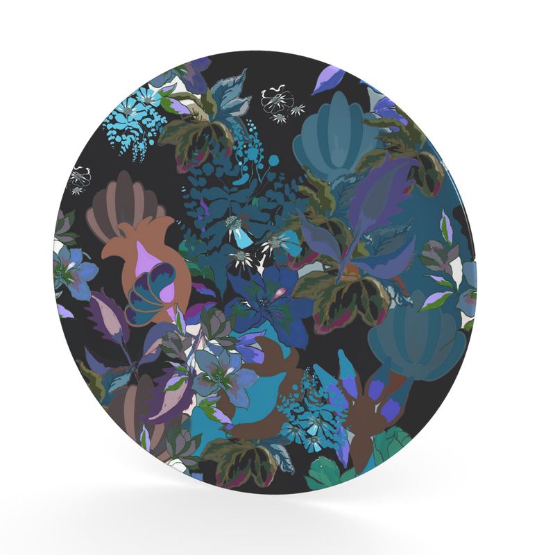 Decorative Plate. Calla Teal