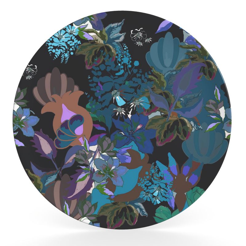 Decorative Plate. Calla Teal