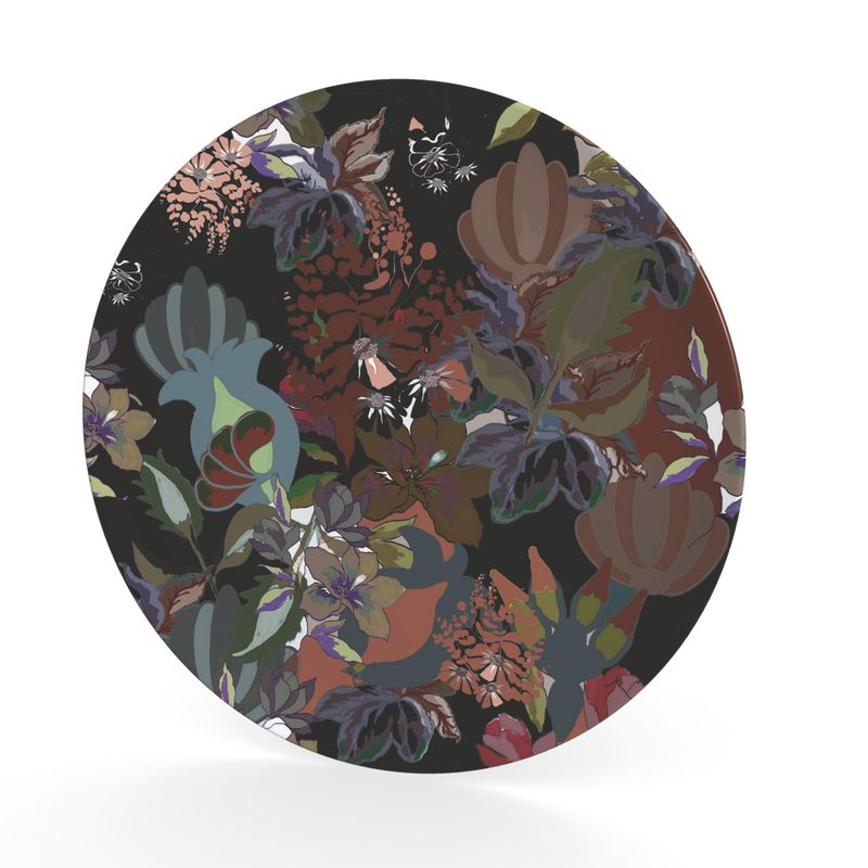 Decorative Plate.  Calla Black
