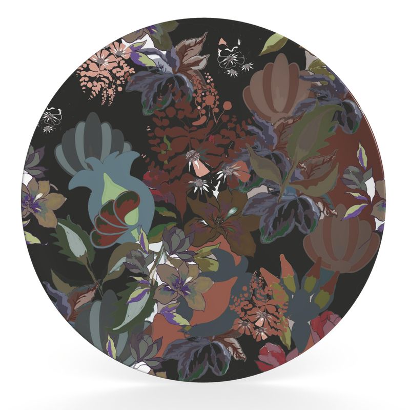 Decorative Plate.  Calla Black