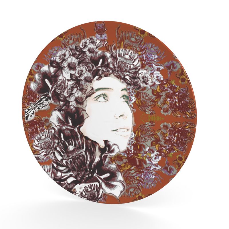 Decorative Plate      Emelia Orange