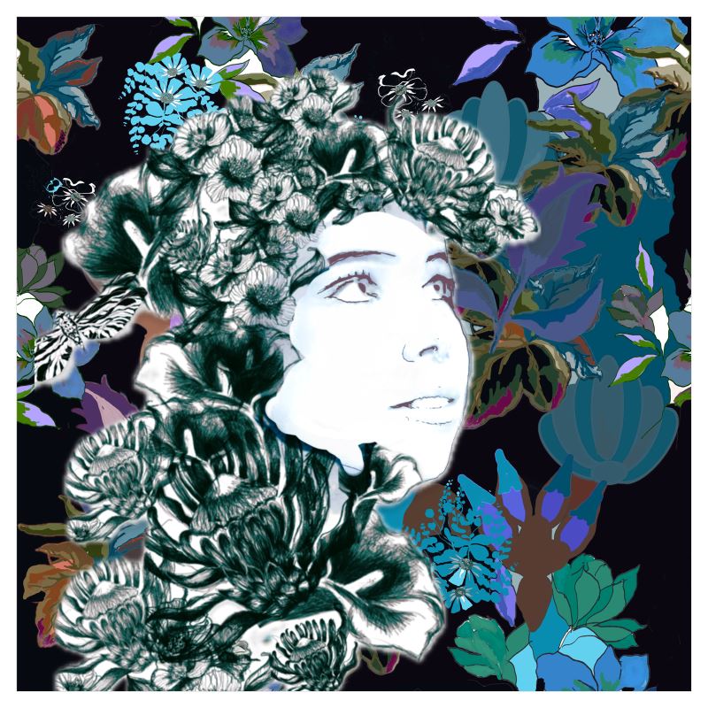 42cm x 42cm  Sized Art Prints     Emelia Teal