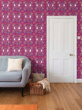 Repeat Pattern Wallpaper. Emelia Bloom Pink