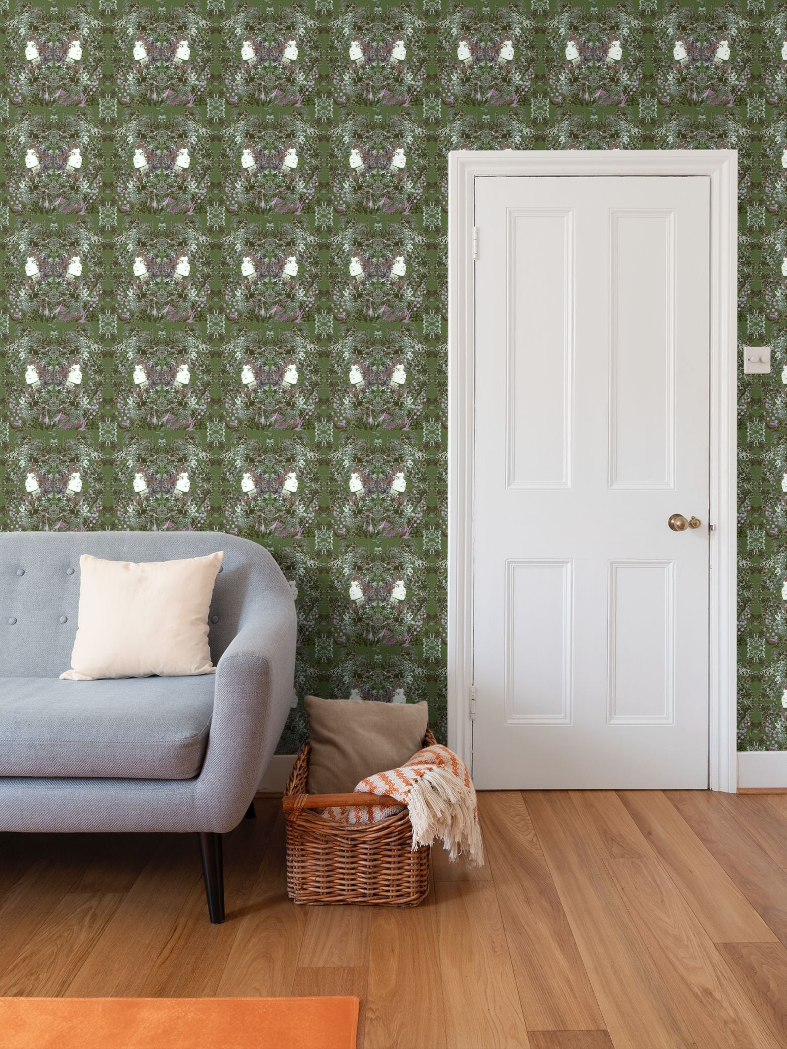 Repeat Pattern Wallpaper Emelia Bloom Fern