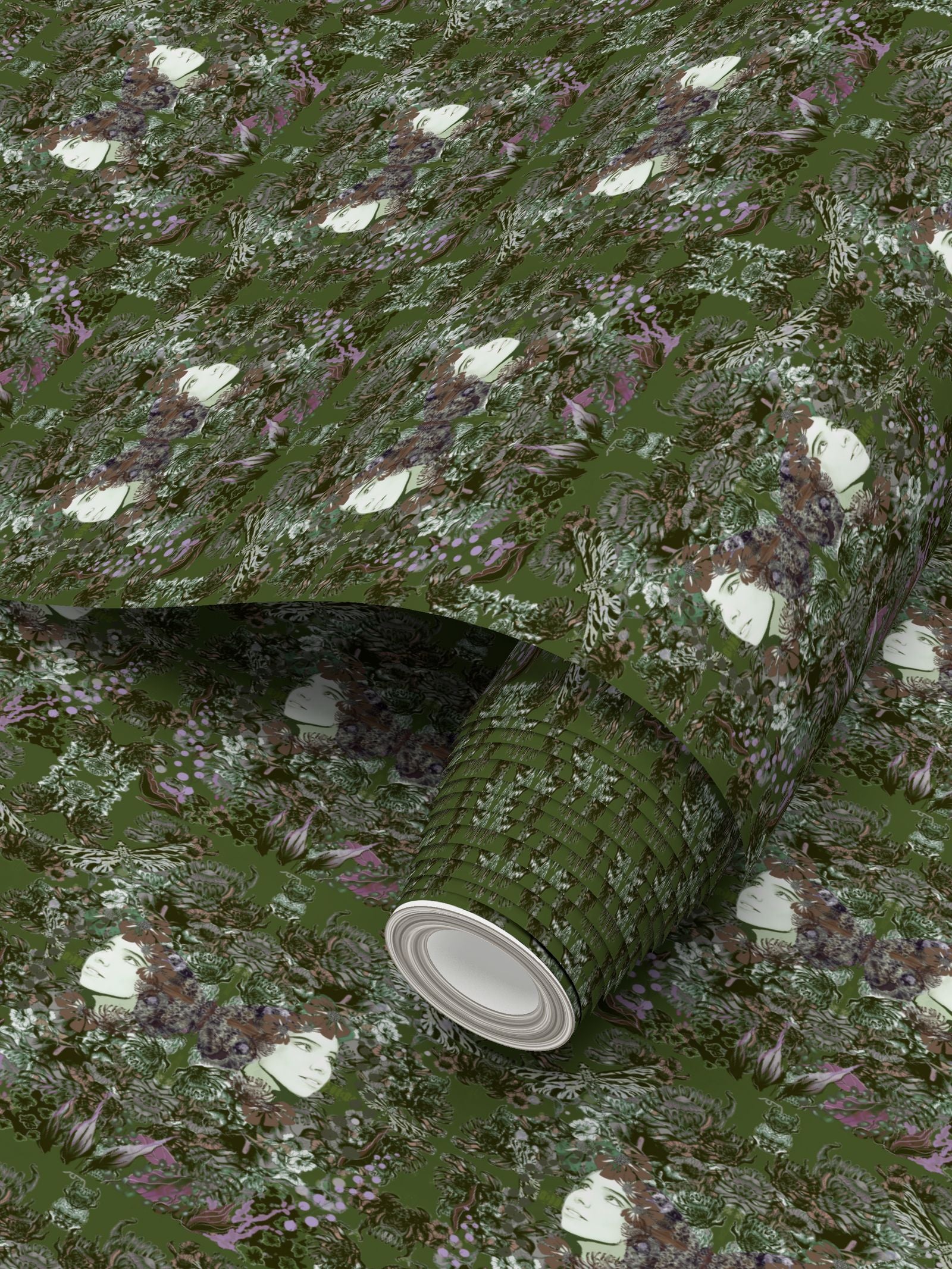 Repeat Pattern Wallpaper Emelia Bloom Fern