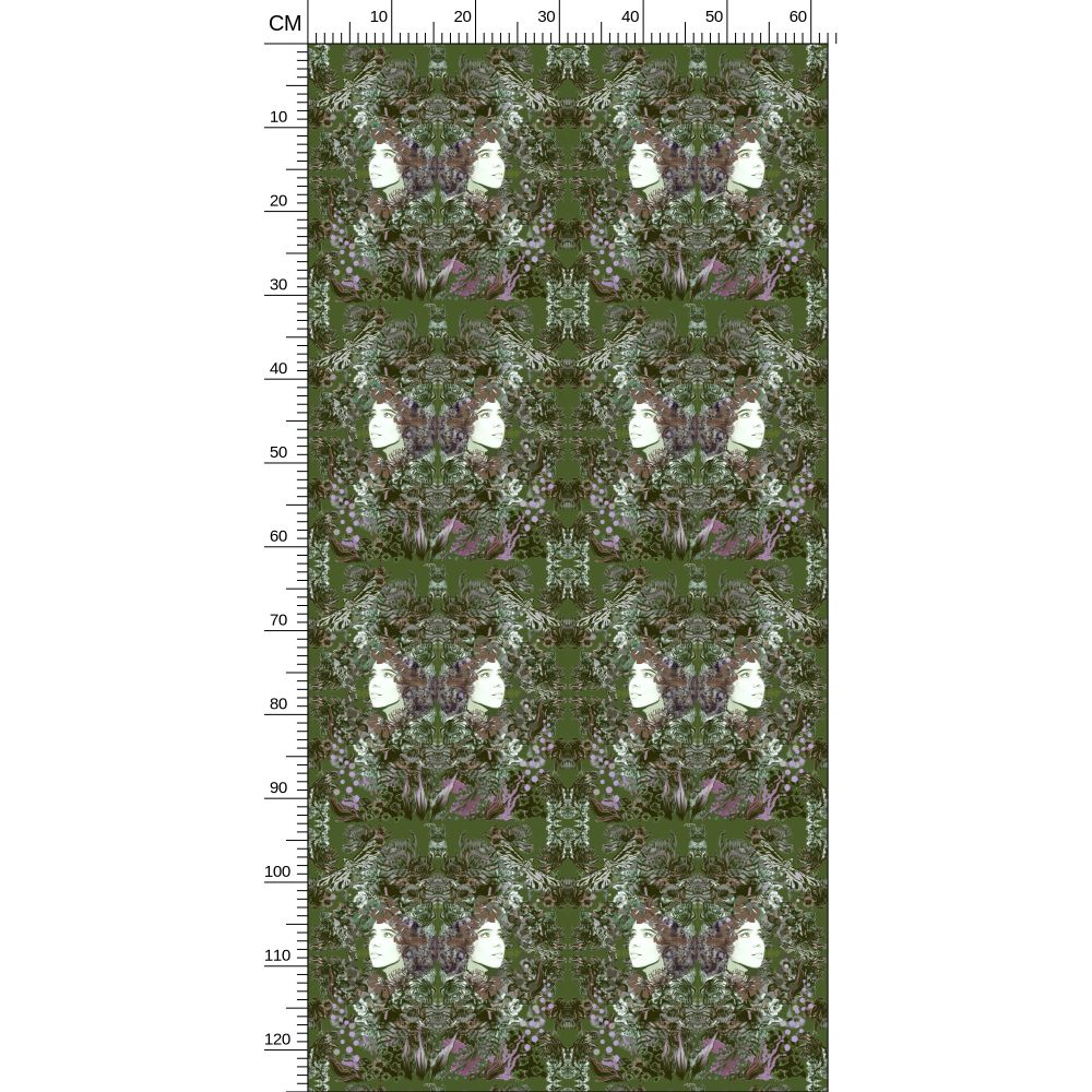 Repeat Pattern Wallpaper Emelia Bloom Fern