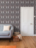 Repeat Pattern Wallpaper. Emelia Bloom Stone