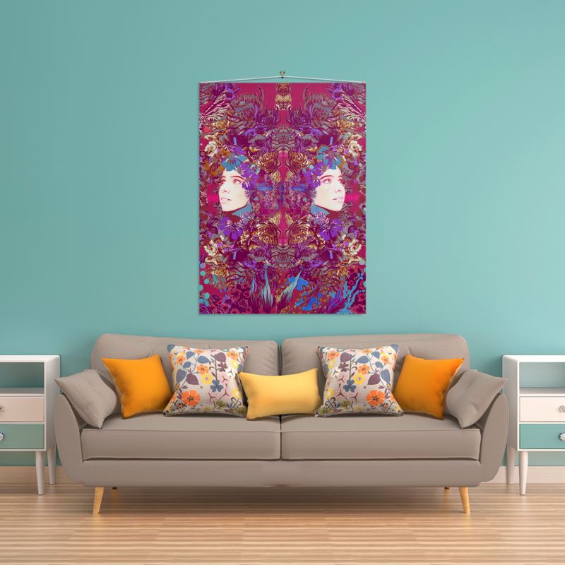 Wall Hanging.  Emelia Bloom Pink