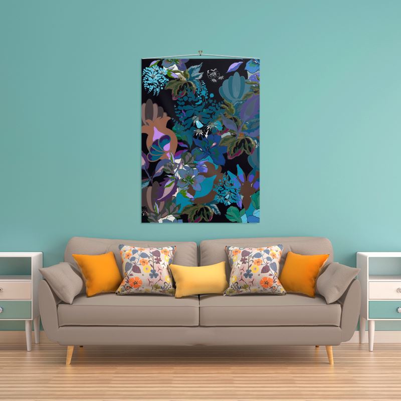 Wall Hanging. Calla Teal