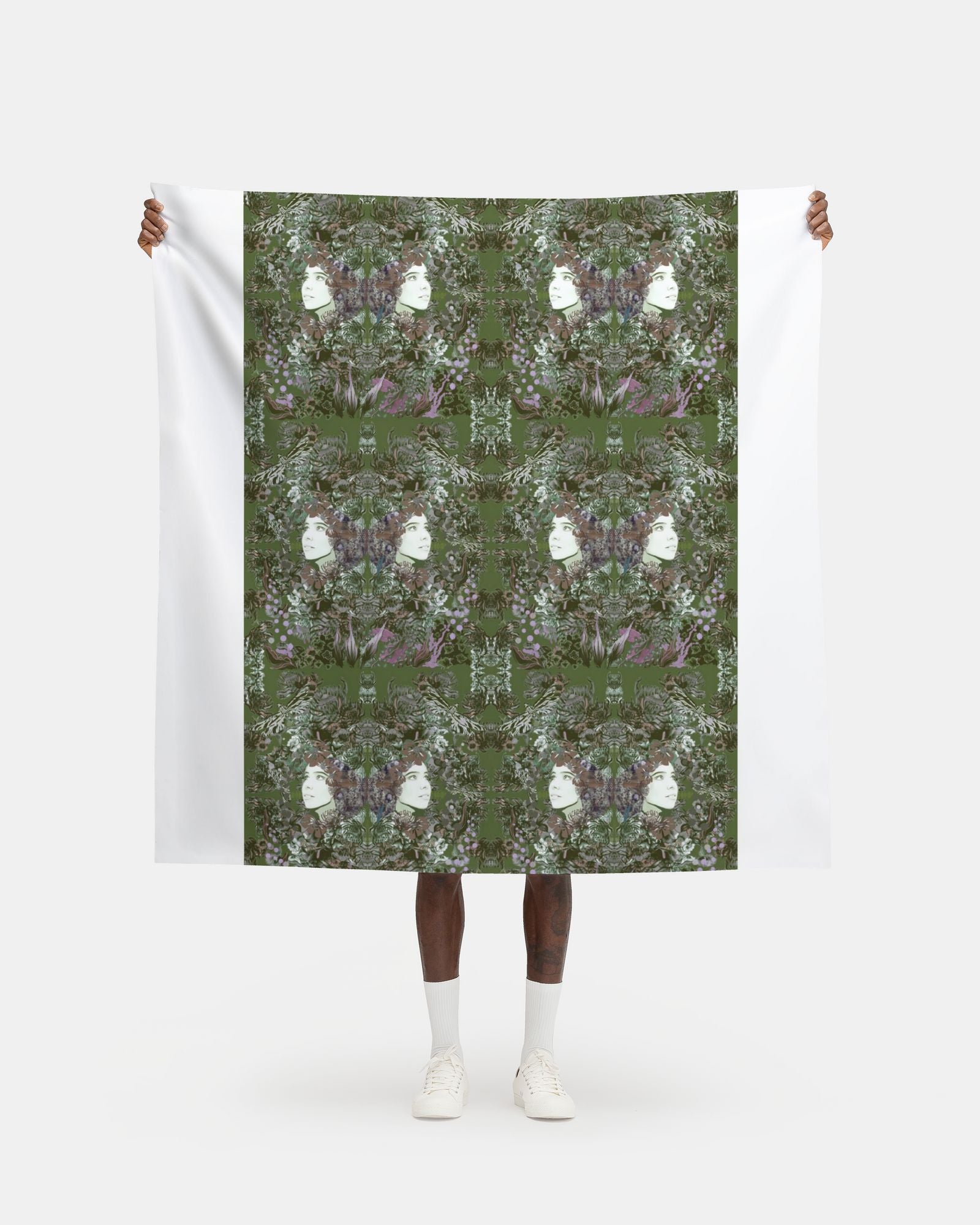 Fabric Printing. Emelia Bloom Fern